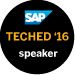 SAP TechEd 2016 Speaker